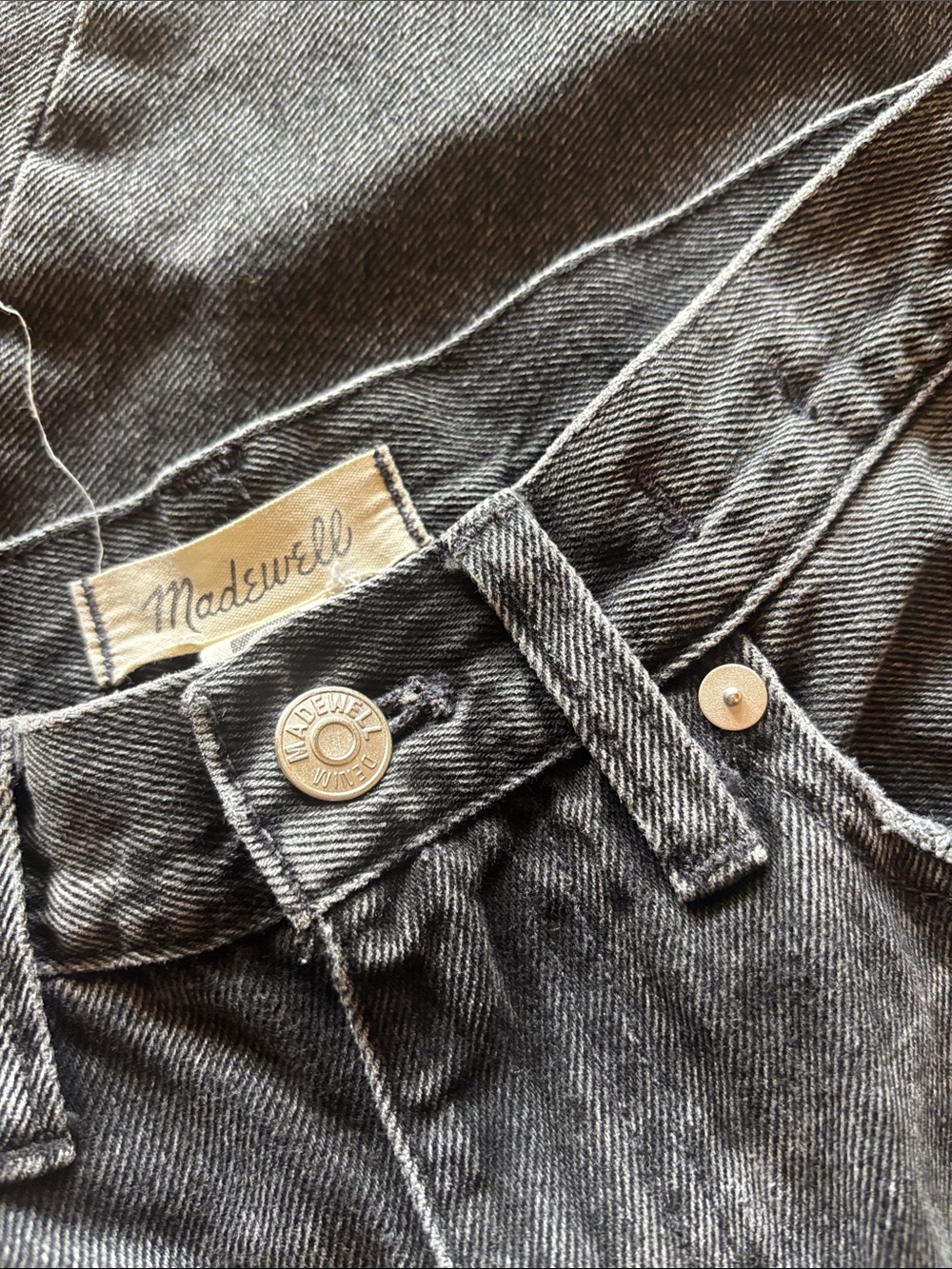 Madewell Washed Black High-Rise Jeans - Picture 2 of 4